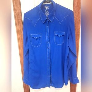 Vintage Wrangler Rock 47 button-down shirt.